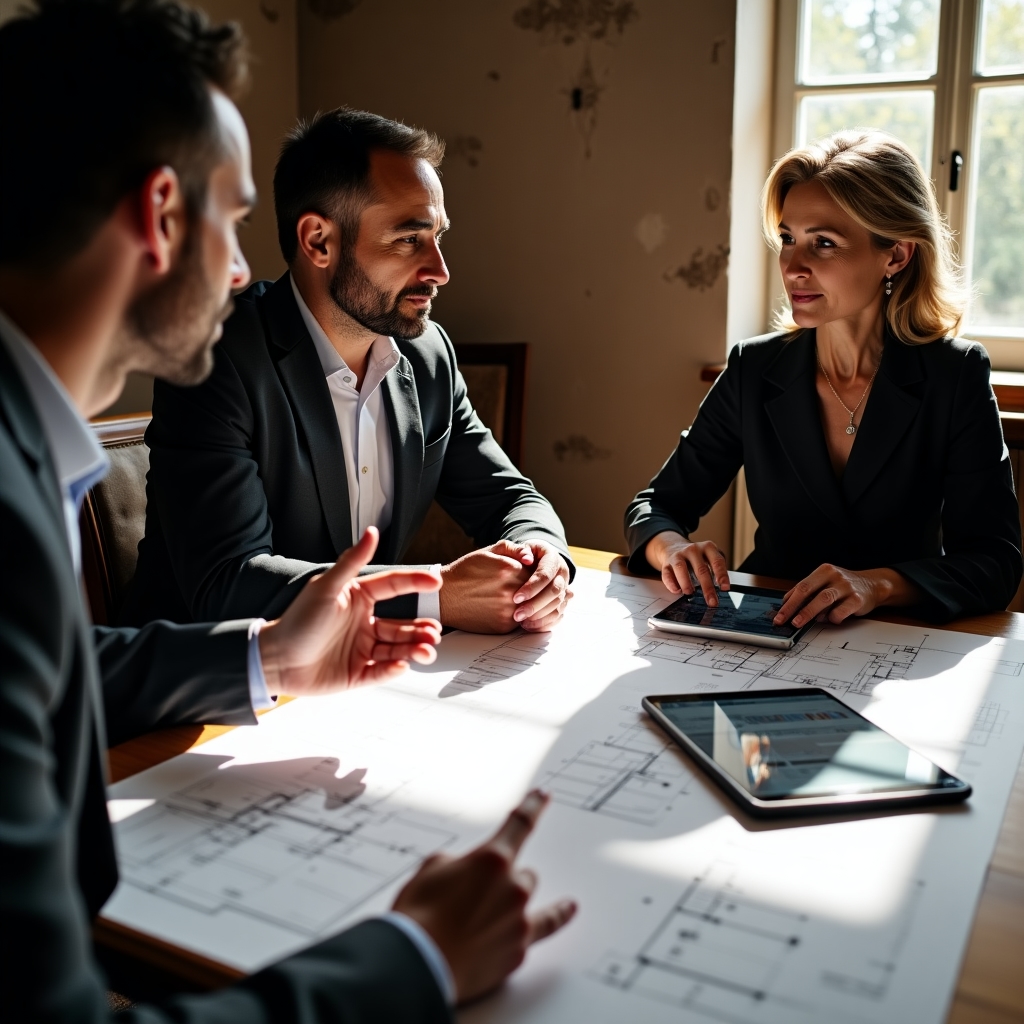 Consultation avec des propriétaires de Conslufs